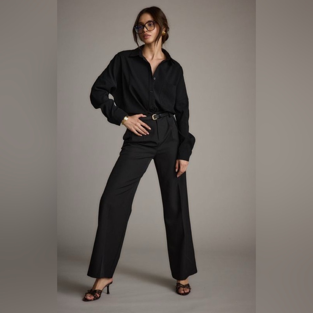 Chico's Black Button Down Shirt